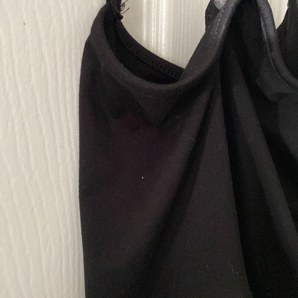 Cute black adjustable, spaghetti strap dress skort that has pockets 1X - Picture 9 of 9